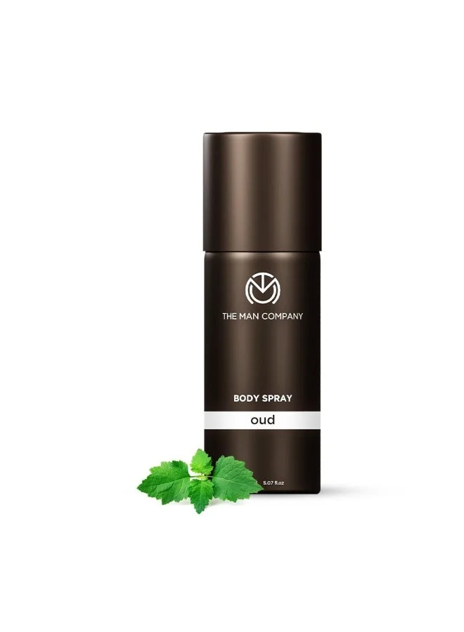 The Man Company  Oud Deodorant for Men - 150ml | Premium Long-Lasting Fragrance Body Spray | Perfect Deo For Everyday Use | Gift for Him for Men | Best Price UAE